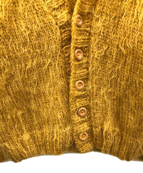 BAA COSTUME MFG（ビーエーエーコスチュームエムエフジー）BAA COSTUME MFG (ビーエーエーコスチュームエムエフジー) モヘアカーディガン マスタード サイズ:実寸サイズにてご確認ください。の古着・服飾アイテム
