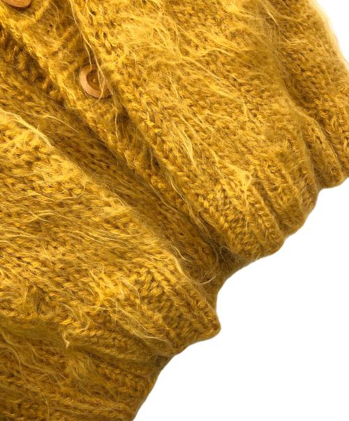 BAA COSTUME MFG（ビーエーエーコスチュームエムエフジー）BAA COSTUME MFG (ビーエーエーコスチュームエムエフジー) モヘアカーディガン マスタード サイズ:実寸サイズにてご確認ください。の古着・服飾アイテム