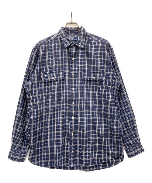 POLO RALPH LAUREN（ポロ・ラルフローレン）POLO RALPH LAUREN (ポロ・ラルフローレン) シャツ WHITFIELD（ホイットフィールド） ネイビー サイズ:Mの古着・服飾アイテム