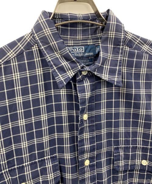 POLO RALPH LAUREN（ポロ・ラルフローレン）POLO RALPH LAUREN (ポロ・ラルフローレン) シャツ WHITFIELD（ホイットフィールド） ネイビー サイズ:Mの古着・服飾アイテム