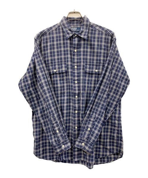POLO RALPH LAUREN（ポロ・ラルフローレン）POLO RALPH LAUREN (ポロ・ラルフローレン) シャツ WHITFIELD（ホイットフィールド） ネイビー サイズ:Mの古着・服飾アイテム