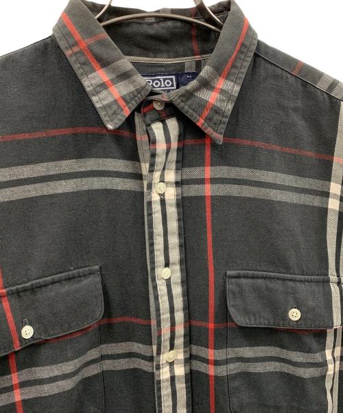 POLO RALPH LAUREN（ポロ・ラルフローレン）POLO RALPH LAUREN (ポロ・ラルフローレン) シャツ チャコールグレー サイズ:XLの古着・服飾アイテム