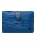 LOUIS VUITTONルイ ヴィトン）の古着「2つ折り財布 エピ ポルトフォイユ ヴィエノワ」｜ブルー