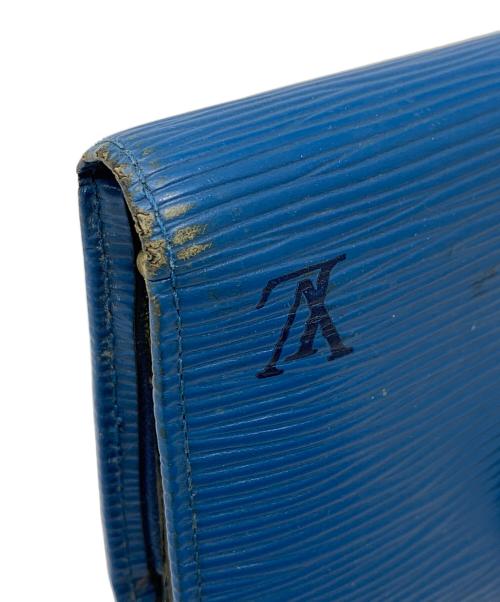 LOUIS VUITTON（ルイ ヴィトン）LOUIS VUITTON (ルイ ヴィトン) 2つ折り財布 エピ ポルトフォイユ ヴィエノワ ブルー サイズ:実寸サイズにてご確認下さい。の古着・服飾アイテム