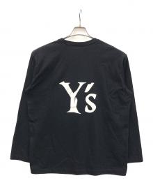 Y's（ワイズ）の古着「バックロゴカットソー」｜ブラック