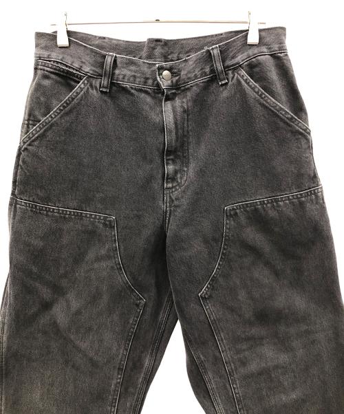 CarHartt（カーハート）CarHartt (カーハート) デニムダブルニーパンツ ブラック サイズ:32X32の古着・服飾アイテム