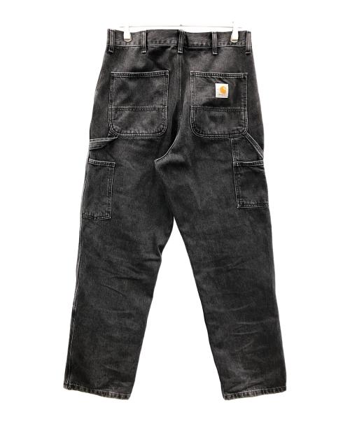 CarHartt（カーハート）CarHartt (カーハート) デニムダブルニーパンツ ブラック サイズ:32X32の古着・服飾アイテム