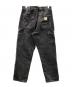 中古・古着 CarHartt (カーハート) デニムダブルニーパンツ ブラック サイズ:32X32：14000円