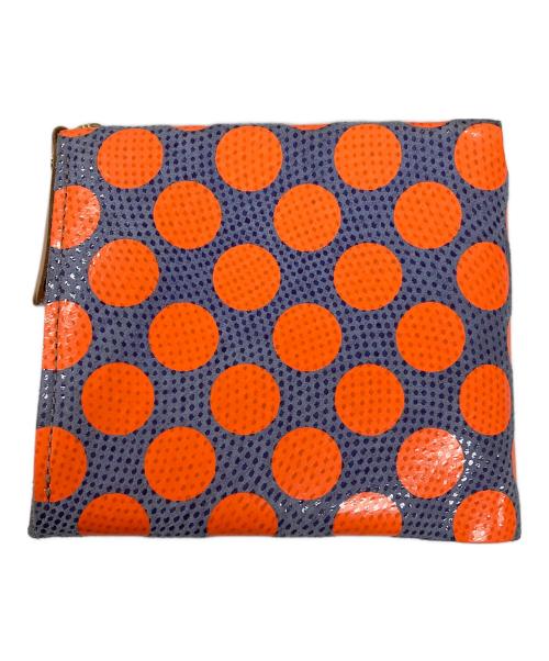 carmine（カルミネ）carmine (カルミネ) 2つ折り財布 オレンジ×ネイビー サイズ:実寸サイズにてご確認ください。の古着・服飾アイテム