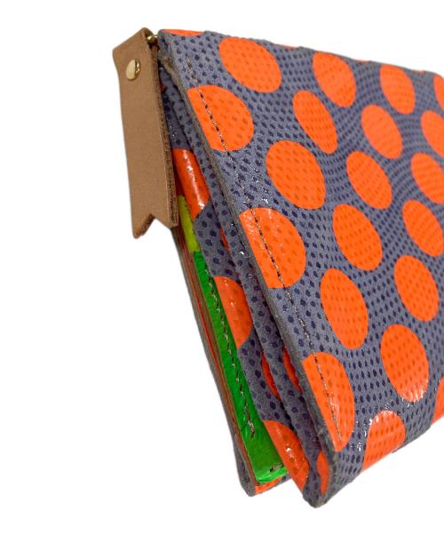 carmine（カルミネ）carmine (カルミネ) 2つ折り財布 オレンジ×ネイビー サイズ:実寸サイズにてご確認ください。の古着・服飾アイテム
