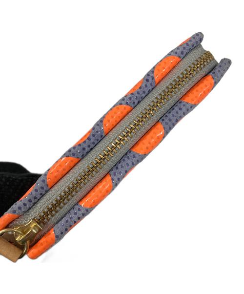 carmine（カルミネ）carmine (カルミネ) 2つ折り財布 オレンジ×ネイビー サイズ:実寸サイズにてご確認ください。の古着・服飾アイテム