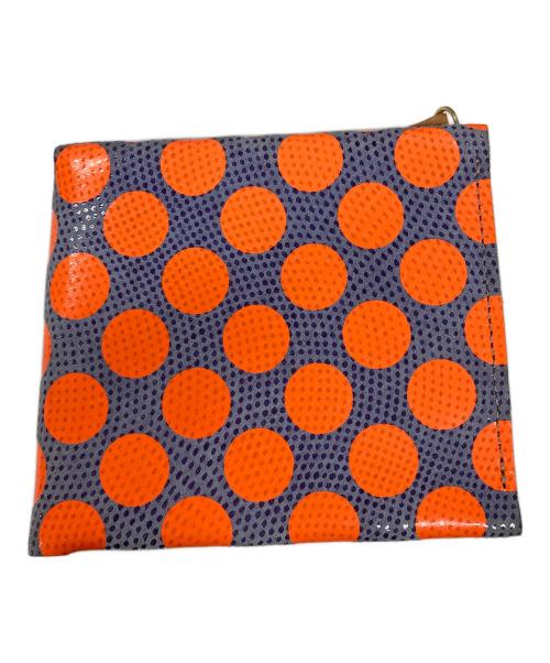 carmine（カルミネ）carmine (カルミネ) 2つ折り財布 オレンジ×ネイビー サイズ:実寸サイズにてご確認ください。の古着・服飾アイテム