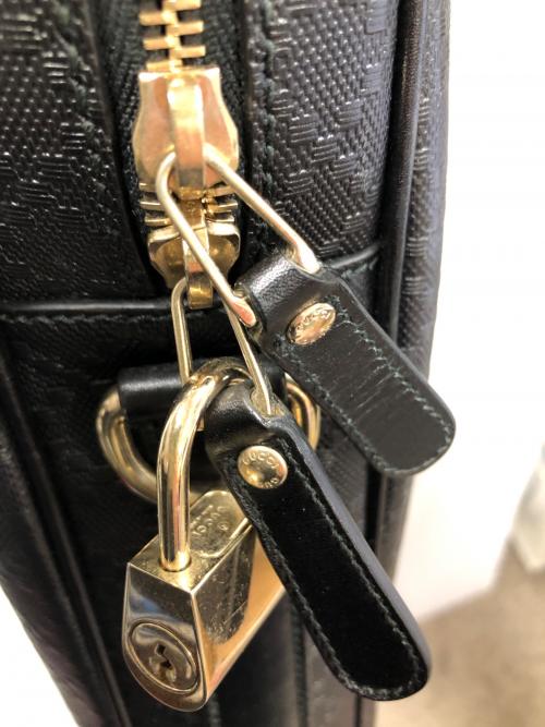 GUCCI（グッチ）GUCCI (グッチ) 2WAYバッグ ブリーフケース ショルダーバッグ ディアマンテ ブラック サイズ:実寸サイズにてご確認下さい。の古着・服飾アイテム