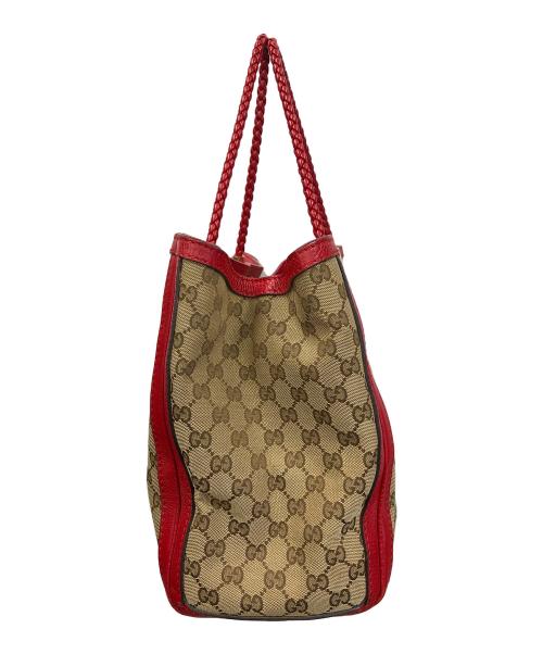 GUCCI（グッチ）GUCCI (グッチ) GG（ジージー）ベラ バンブータッセル トートバッグ ベージュ サイズ:実寸サイズにてご確認ください。の古着・服飾アイテム