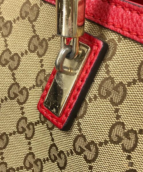 GUCCI（グッチ）GUCCI (グッチ) GG（ジージー）ベラ バンブータッセル トートバッグ ベージュ サイズ:実寸サイズにてご確認ください。の古着・服飾アイテム