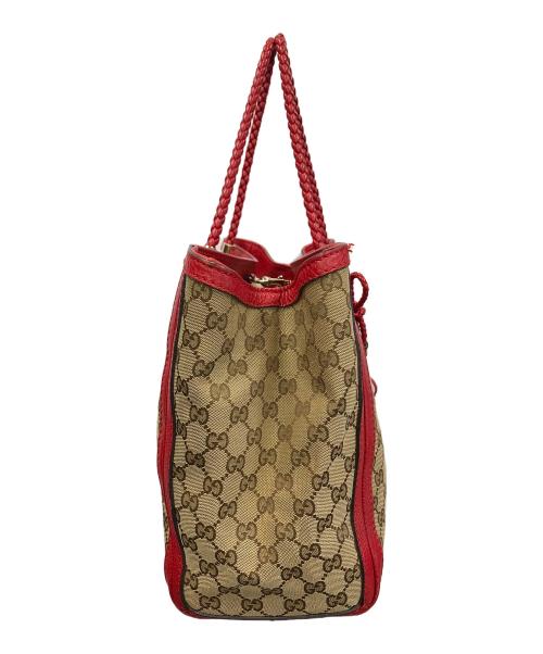 GUCCI（グッチ）GUCCI (グッチ) GG（ジージー）ベラ バンブータッセル トートバッグ ベージュ サイズ:実寸サイズにてご確認ください。の古着・服飾アイテム