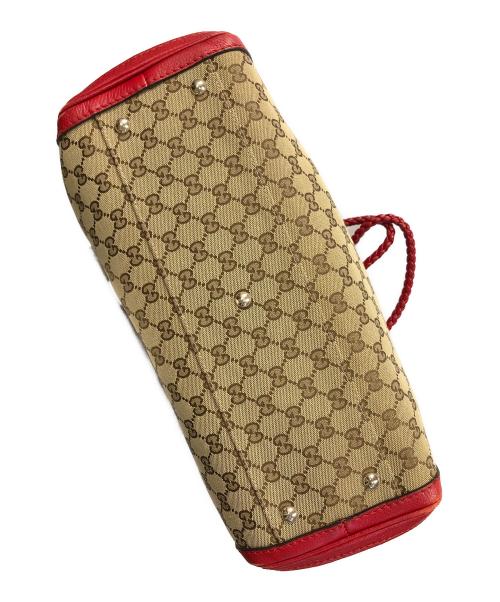 GUCCI（グッチ）GUCCI (グッチ) GG（ジージー）ベラ バンブータッセル トートバッグ ベージュ サイズ:実寸サイズにてご確認ください。の古着・服飾アイテム
