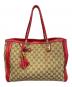 GUCCI（グッチ）の古着「GG（ジージー）ベラ バンブータッセル トートバッグ」｜ベージュ