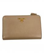 PRADAプラダ）の古着「2つ折り財布」｜ベージュ