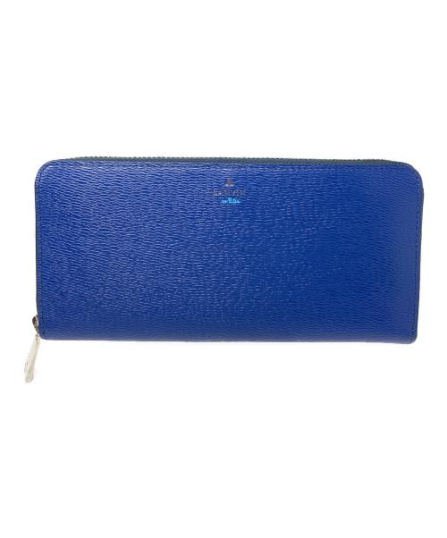 LANVIN en Bleu（ランバンオンブルー）LANVIN en Bleu (ランバンオンブルー) ラウンドファスナー財布 ブルー サイズ:実寸サイズにてご確認ください。の古着・服飾アイテム