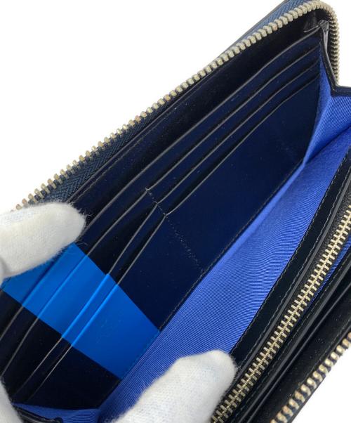 LANVIN en Bleu（ランバンオンブルー）LANVIN en Bleu (ランバンオンブルー) ラウンドファスナー財布 ブルー サイズ:実寸サイズにてご確認ください。の古着・服飾アイテム