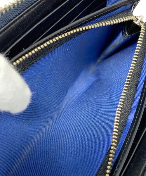 LANVIN en Bleu（ランバンオンブルー）LANVIN en Bleu (ランバンオンブルー) ラウンドファスナー財布 ブルー サイズ:実寸サイズにてご確認ください。の古着・服飾アイテム