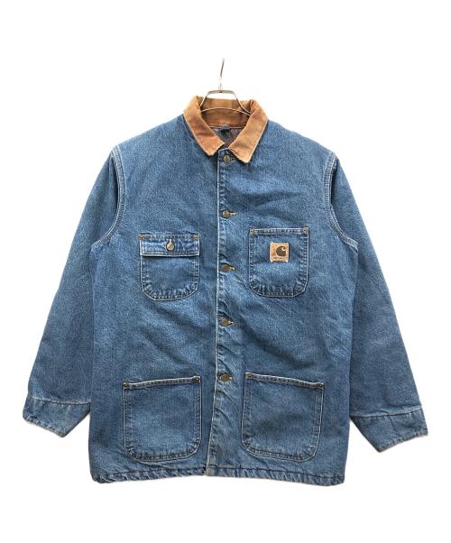 CarHartt（カーハート）CarHartt (カーハート) デニムジャケット BLANKET LINER DENIM CHORE COAT(ブランケットライナーデニムチョアコート) ブルー サイズ:実寸サイズにてご確認ください。の古着・服飾アイテム
