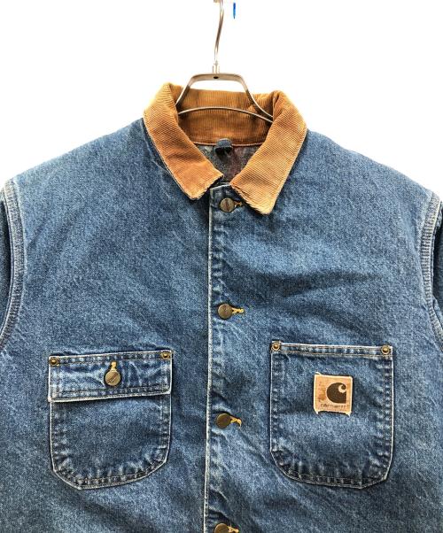 CarHartt（カーハート）CarHartt (カーハート) デニムジャケット BLANKET LINER DENIM CHORE COAT(ブランケットライナーデニムチョアコート) ブルー サイズ:実寸サイズにてご確認ください。の古着・服飾アイテム