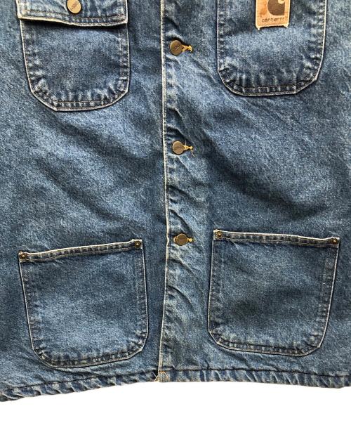 CarHartt（カーハート）CarHartt (カーハート) デニムジャケット BLANKET LINER DENIM CHORE COAT(ブランケットライナーデニムチョアコート) ブルー サイズ:実寸サイズにてご確認ください。の古着・服飾アイテム