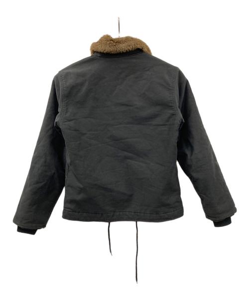 HOUSTON（ヒューストン）HOUSTON (ヒューストン) デッキジャケット ブラック サイズ:34の古着・服飾アイテム