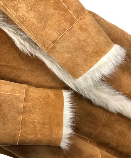 23区（ニジュウサンク）23区 (ニジュウサンク) ムートンコート ブラウン サイズ:38の古着・服飾アイテム