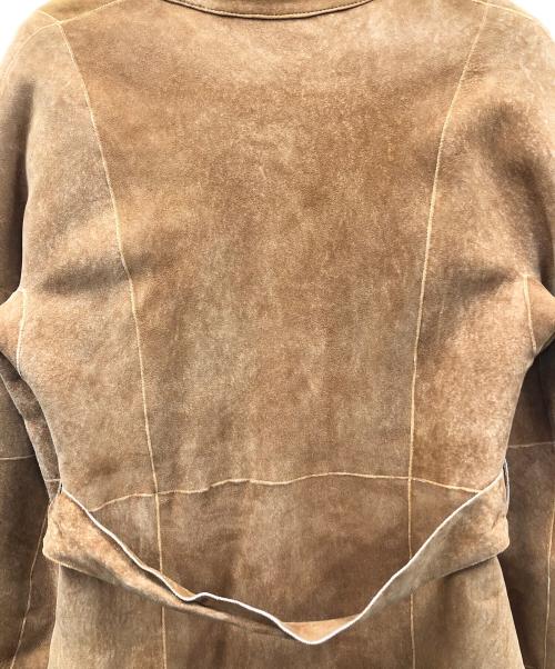 23区（ニジュウサンク）23区 (ニジュウサンク) ムートンコート ブラウン サイズ:38の古着・服飾アイテム