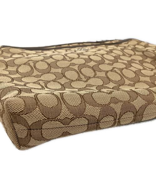 COACH（コーチ）COACH (コーチ) ショルダーバッグ シグネチャー ベージュ×ブラウン サイズ:実寸サイズにてご確認ください。の古着・服飾アイテム