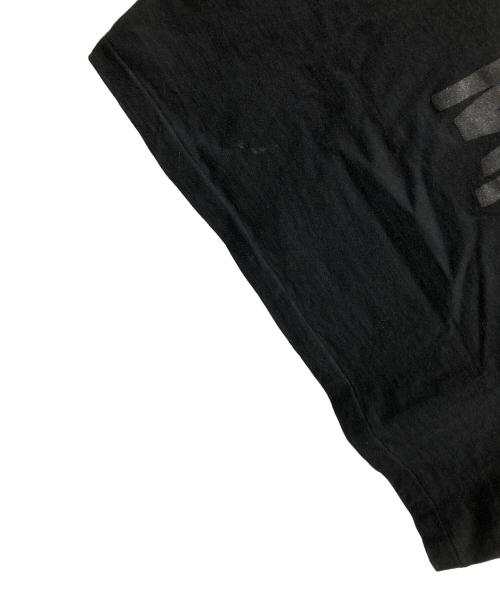 BLACK COMME des GARCONS（ブラックコムデギャルソン）BLACK COMME des GARCONS (ブラックコムデギャルソン) 半袖Tシャツ 綿天竺 メッセージプリント ブラック サイズ:XLの古着・服飾アイテム