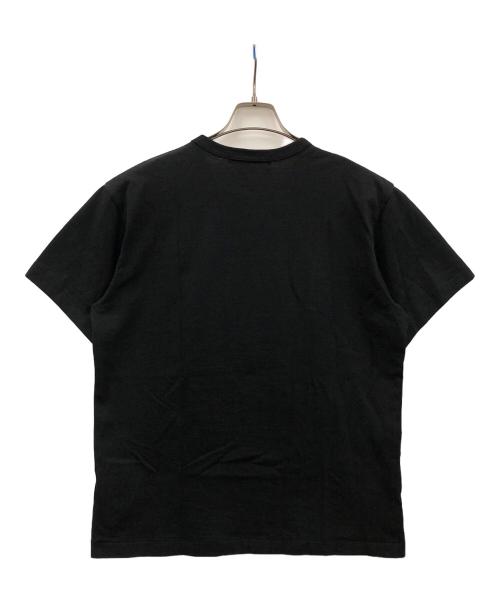 BLACK COMME des GARCONS（ブラックコムデギャルソン）BLACK COMME des GARCONS (ブラックコムデギャルソン) 半袖Tシャツ 綿天竺 メッセージプリント ブラック サイズ:XLの古着・服飾アイテム