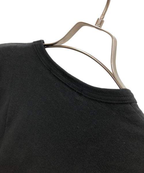 BLACK COMME des GARCONS（ブラックコムデギャルソン）BLACK COMME des GARCONS (ブラックコムデギャルソン) 半袖Tシャツ 綿天竺 メッセージプリント ブラック サイズ:XLの古着・服飾アイテム