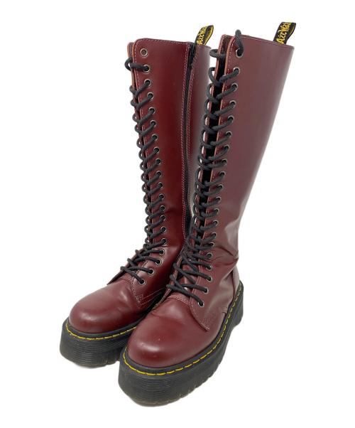 Dr.Martens（ドクターマーチン）Dr.Martens (ドクターマーチン) ロングブーツ 20ホール チェリーレッド サイズ:UK5の古着・服飾アイテム