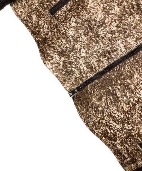 EPOCA UOMO（エポカ ウォモ）EPOCA UOMO (エポカ ウォモ) ニット切替ハラコジャケット ブラウン サイズ:48の古着・服飾アイテム