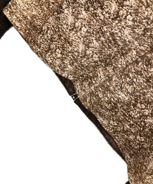 EPOCA UOMO（エポカ ウォモ）EPOCA UOMO (エポカ ウォモ) ニット切替ハラコジャケット ブラウン サイズ:48の古着・服飾アイテム