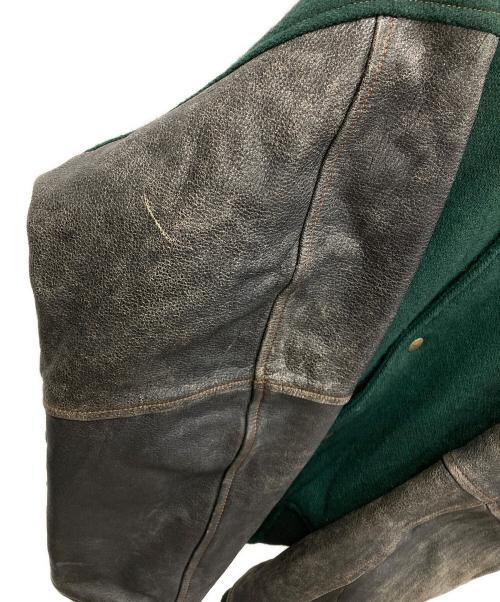 dezert（デザート）dezert (デザート) スタジャン グリーン×ブラック サイズ:MEDIUMの古着・服飾アイテム