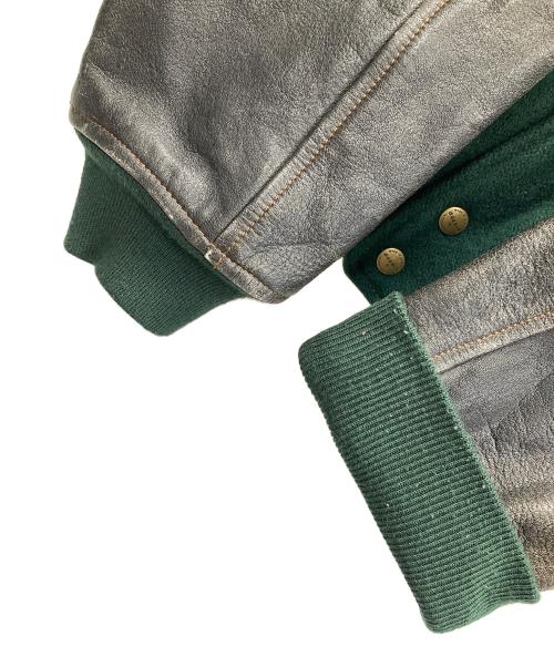 dezert（デザート）dezert (デザート) スタジャン グリーン×ブラック サイズ:MEDIUMの古着・服飾アイテム