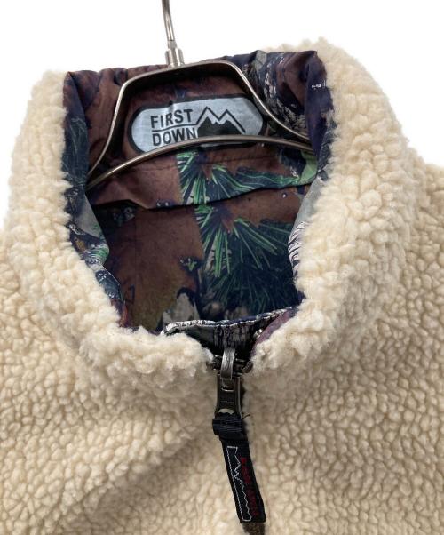 FIRST DOWN（ファーストダウン）FIRST DOWN (ファーストダウン) リバーシブルジャケット ネイビー×グリーン サイズ:SMALLの古着・服飾アイテム