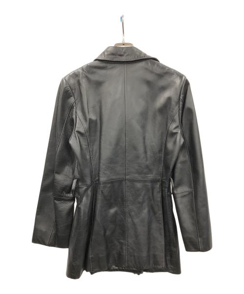23区（ニジュウサンク）23区 (ニジュウサンク) レザートレンチコート ブラック サイズ:40の古着・服飾アイテム