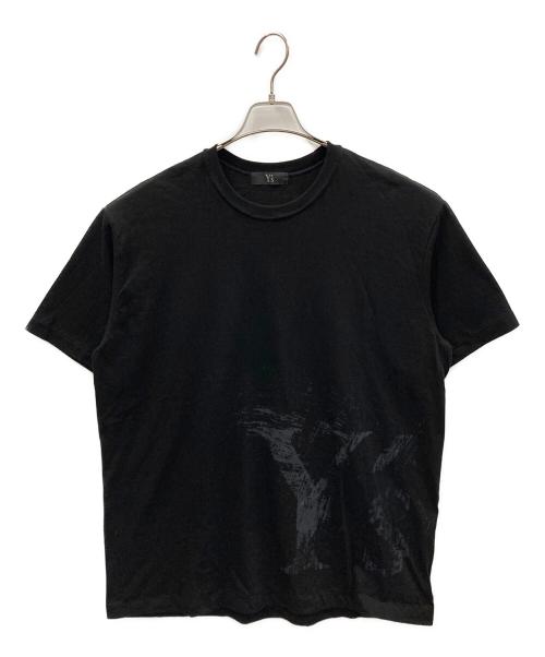 Y's（ワイズ）Y's (ワイズ) ペイントロゴプリントTシャツ ブラック サイズ:4の古着・服飾アイテム