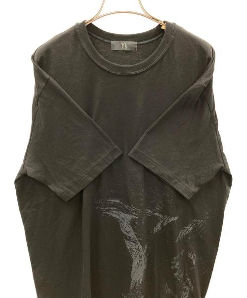 Y's（ワイズ）Y's (ワイズ) ペイントロゴプリントTシャツ ブラック サイズ:4の古着・服飾アイテム