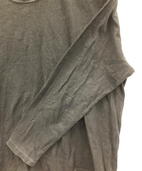 Y's（ワイズ）Y's (ワイズ) ロングスリーブカットソー ブラック サイズ:4の古着・服飾アイテム