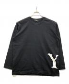 Y'sワイズ）の古着「ロングスリーブカットソー」｜ブラック