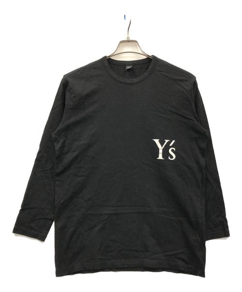 Y's（ワイズ）Y's (ワイズ) ロングスリーブカットソー ブラック サイズ:4の古着・服飾アイテム