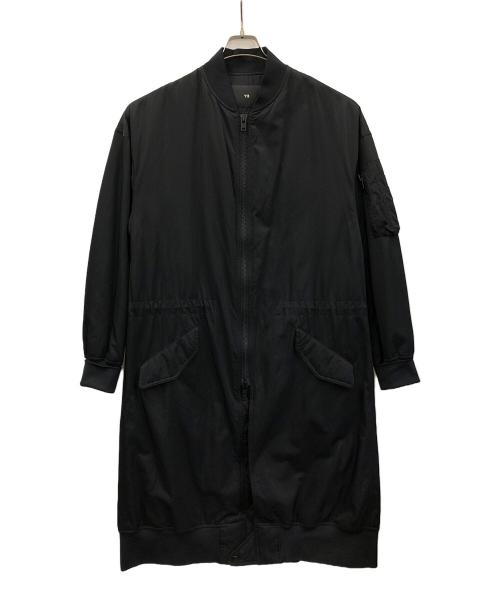 Y-3（ワイスリー）Y-3 (ワイスリー) 中綿コート LONG BOMBER PARKA COAT（ロング ボンバー パーカー コート） ブラック サイズ:XS/TPの古着・服飾アイテム