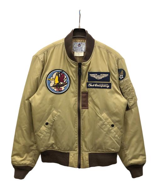 TED COMPANY（テッドカンパニー）TED COMPANY (テッドカンパニー) MA-1ジャケット カーキ×ブラウン サイズ:42の古着・服飾アイテム